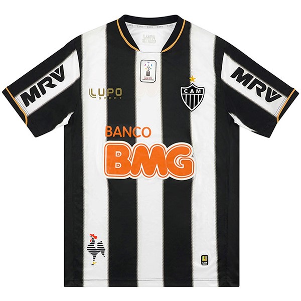 Tailandia Camiseta Atlético Mineiro Primera Equipación Retro 2013 Negro Blanco